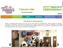Tablet Screenshot of fabiolaskids.com